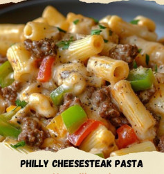 PHILLY CHEESESTEAK PASTA