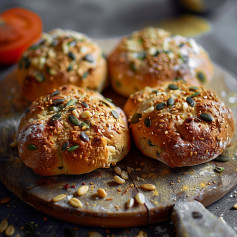 Red Lentil Bread Rolls