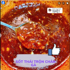 Sốt thái trộn chân gà