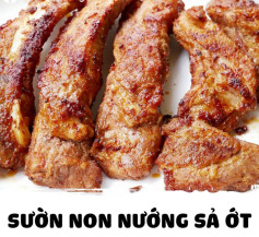 SƯỜN NON NƯỚNG SẢ ỚT