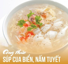 SÚP CUA BIỂN & NẤM TUYẾT