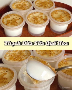 Thạch Dừa Sữa Quế Hoa