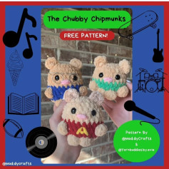 the chubby chipmunks free pattern