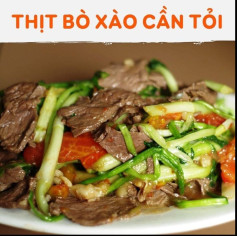 Thịt bò xào cần tỏi