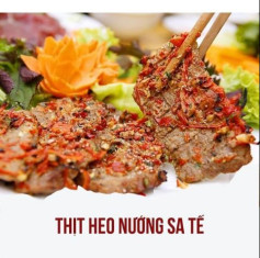 Thịt heo nướng sa tế