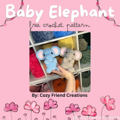 baby elephant free crochet amigurumi pattern