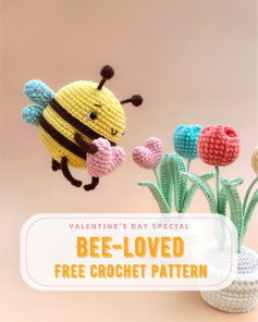 BEE-LOVED free crochet pattern