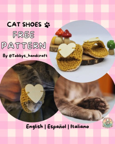 cat shoes free patern