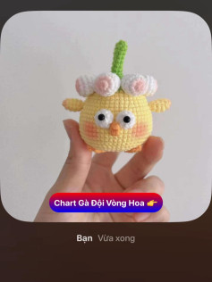 Chart Gà Con Đội Vòng hoa