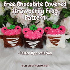 Chocolate Covered Strawberry Frog Pattern 🍓 🐸