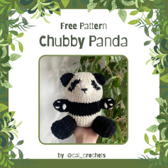 ⋆˙⟡ CHUBBY PANDA 🐼🌿 FREE PATTERN ⋆˙⟡