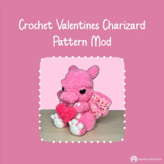 crochet valentines charizard pattern mod