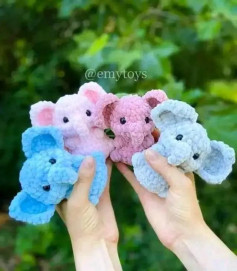 elephant toy crochet pattern