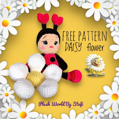 FREE CROCHET PATTERN ‘DAISY FLOWER’