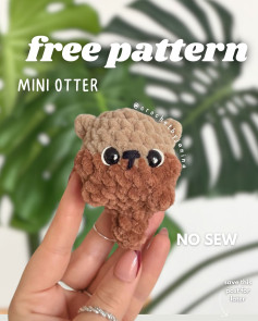 FREE CROCHET PATTERN 🦦 Mini Otter 🫧