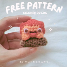 free pat tern calcifer on log