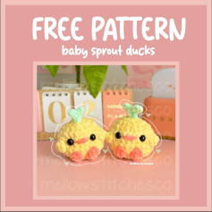 🌱💛FREE PATTERN!! baby sprout ducks crochet pattern💛🌱