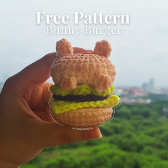 [ FREE PATTERN BUNNY BURGER🙌🏻 ]