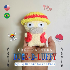 free pattern duck d luffy