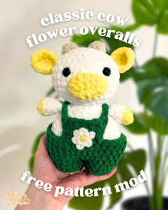 FREE PATTERN! - Free Classic Cow Overall Pattern Mod 🌼