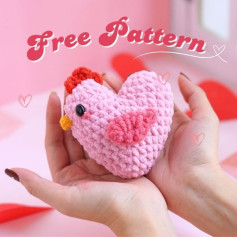 FREE PATTERN - HEART CHICKEN