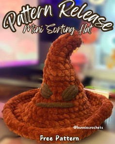 free pattern mini sorting hat