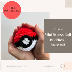 free pattern mini stress ball buddies energy ball