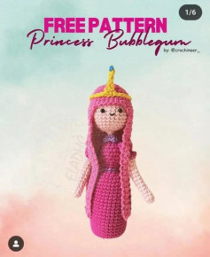 free pattern princess bubblegum