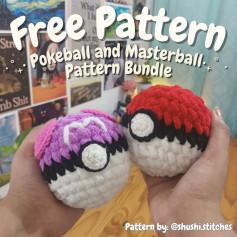 ✨️FREE POKEBALL + MASTERBALL CROCHET PATTERN BUNDLE ✨️