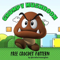 grumpy mushroom free crochet pattern