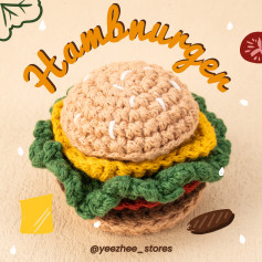 hamburger crochet pattern