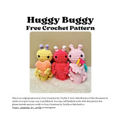 🐞 Huggy Buggy - Free Pattern 🐞