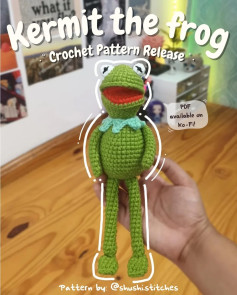 kermit the frog crochet pattern