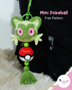 mini pokeball free pattern