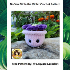 no sew viola the violet crochet pattern