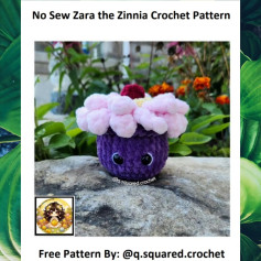 no sew zara the zinnia crochet pattern