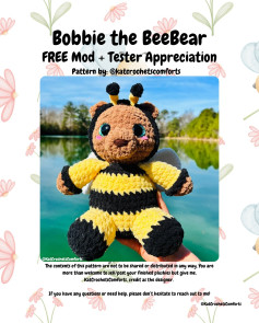 🐝🧸PATTERN RELEASE - Bobbie the BeeBear🐝🧸