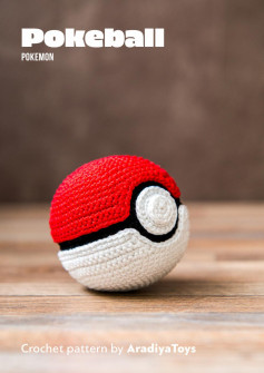 Pokeball pokemon Pokeball pokemon Crochet pattern