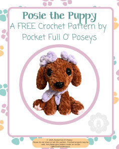 Posie the Puppy a free crochet pattern