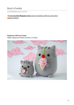 Pusheen with Ice Cream FREE Amigurumi Pattern