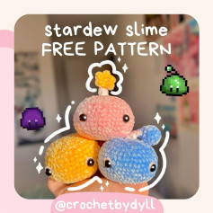 STARDEW SLIME FREE PATTERN