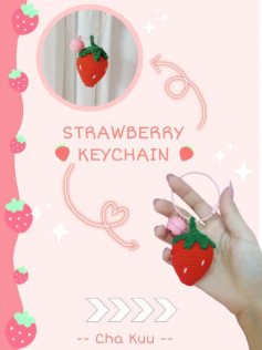 🍓 Strawberry Keychain 🍓 Keychain pattern