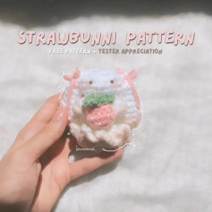 ⋆. STRAWBUNNI FREE PATTERN + tester appreciation 𐙚 ˚