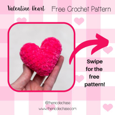 valentine heart free crochet pattern