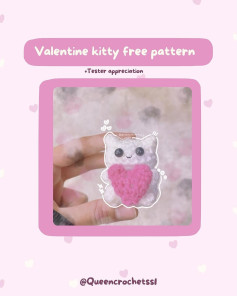 valentine kitty free pattern