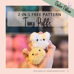 2 in 1 free pattern tiny puffs