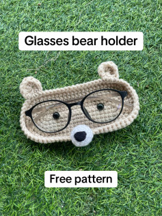 BEAR GLASSES HOLDER FREE PATTERN