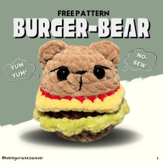 burger bear free pattern