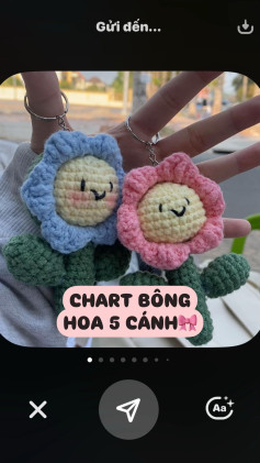 CHART BÔNG HOA 5 CÁNH 🌸