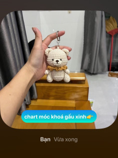 chart gấu móc khoá xinh